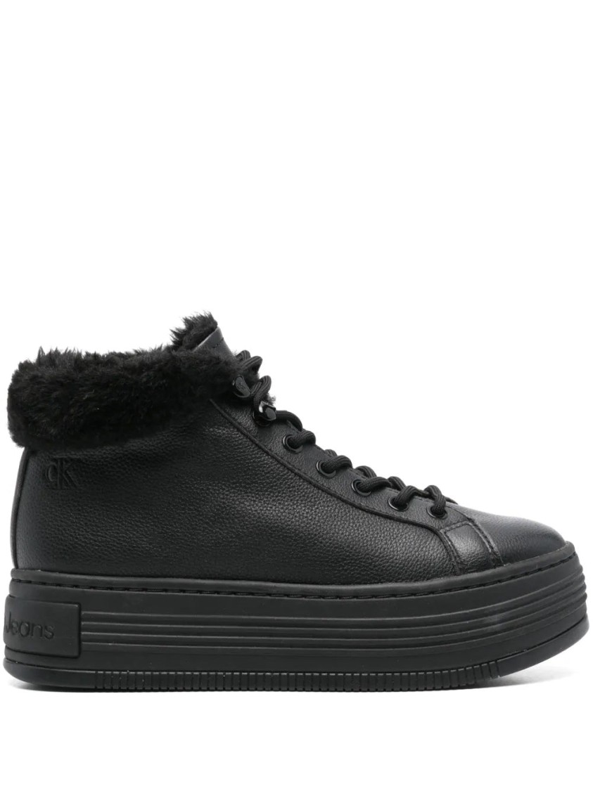 Calvin Klein Jeans Est.1978 Calvin Klein Jeans Bold Low Laceup Booties In Black