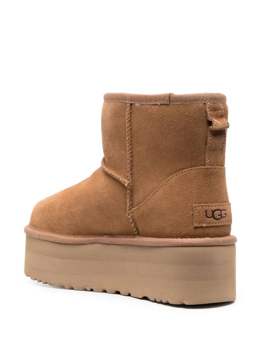 Shop Ugg Brown Boots With Leather And Suede Finish