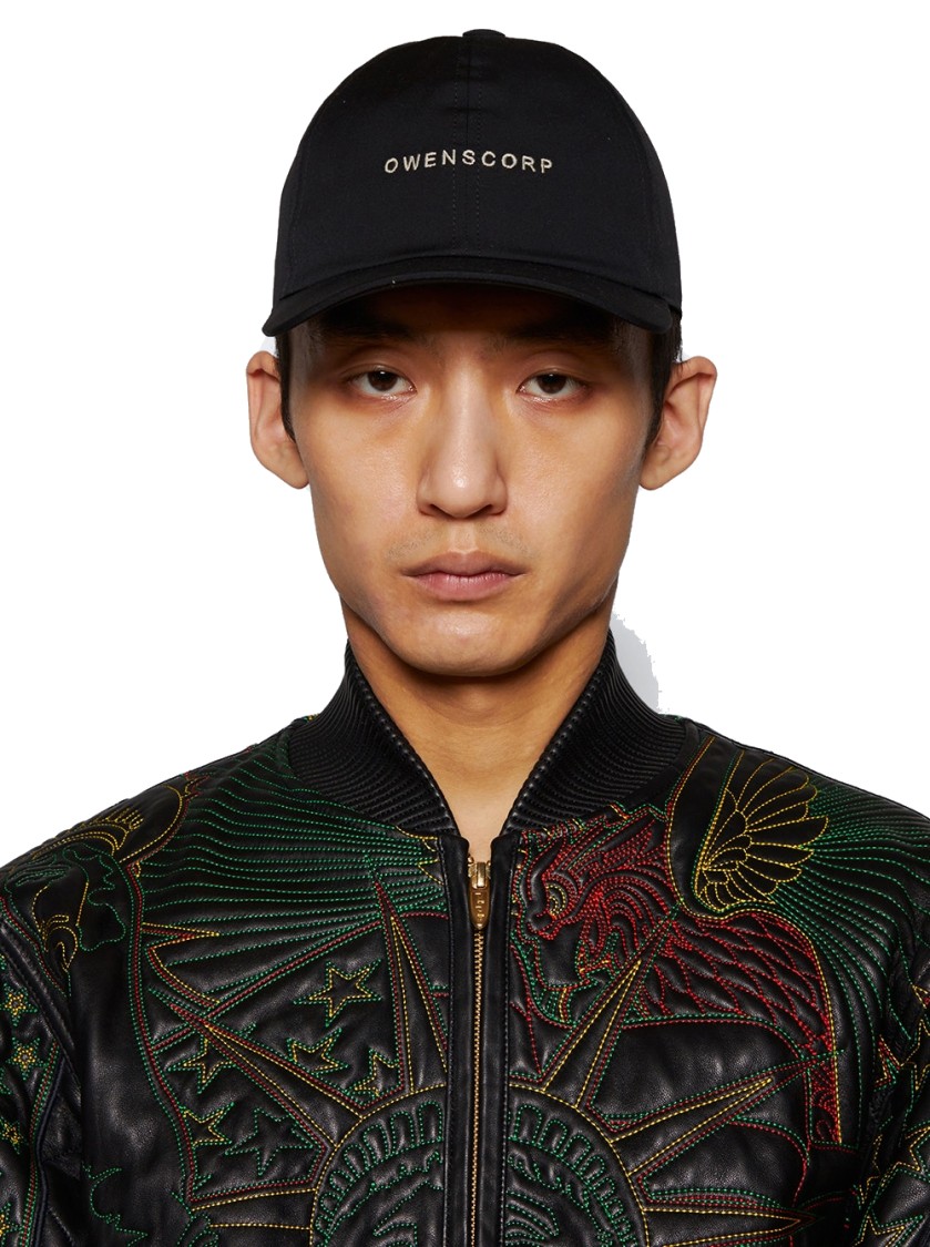 Rick Owens Hollywood Baseball Cap Black In Black