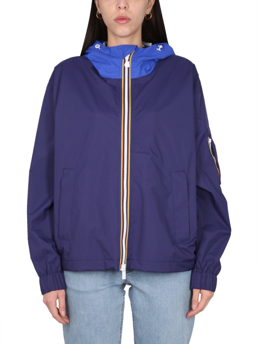 K-way Hooded Zipper Casual Jacket