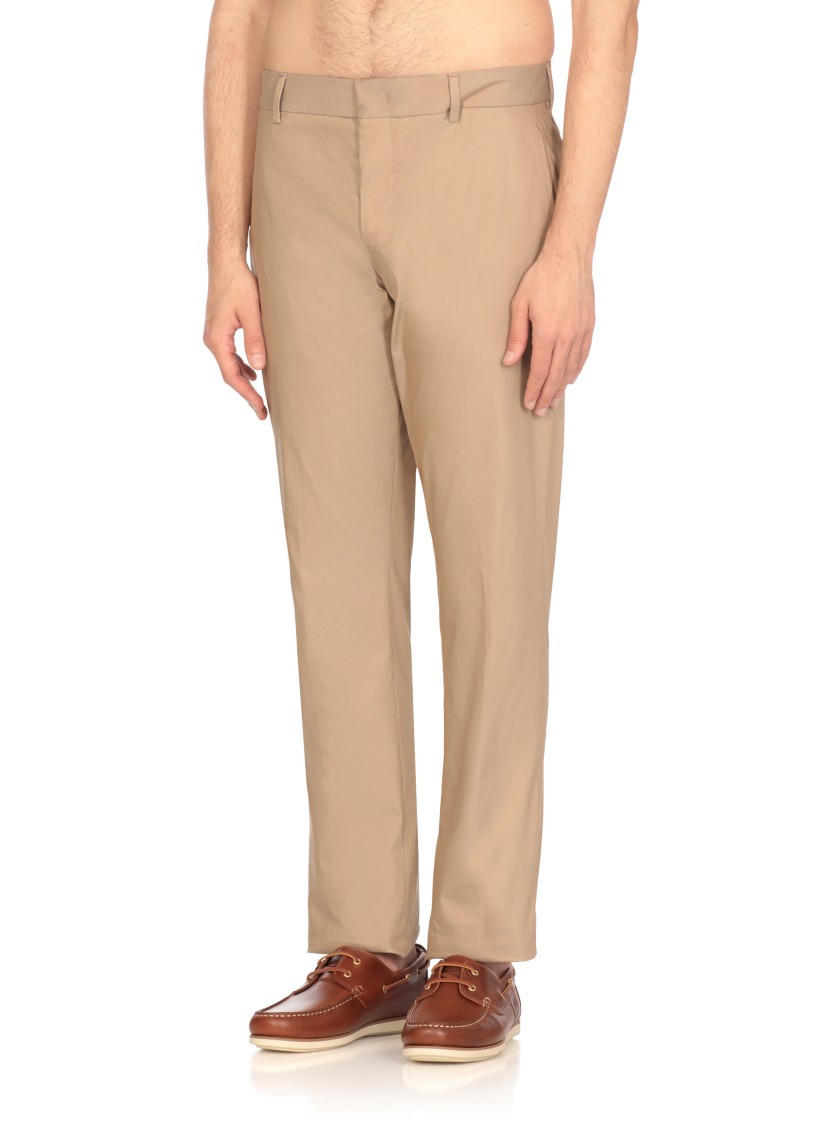 Pt Torino Tailored Straight Trousers With Rear Pockets
