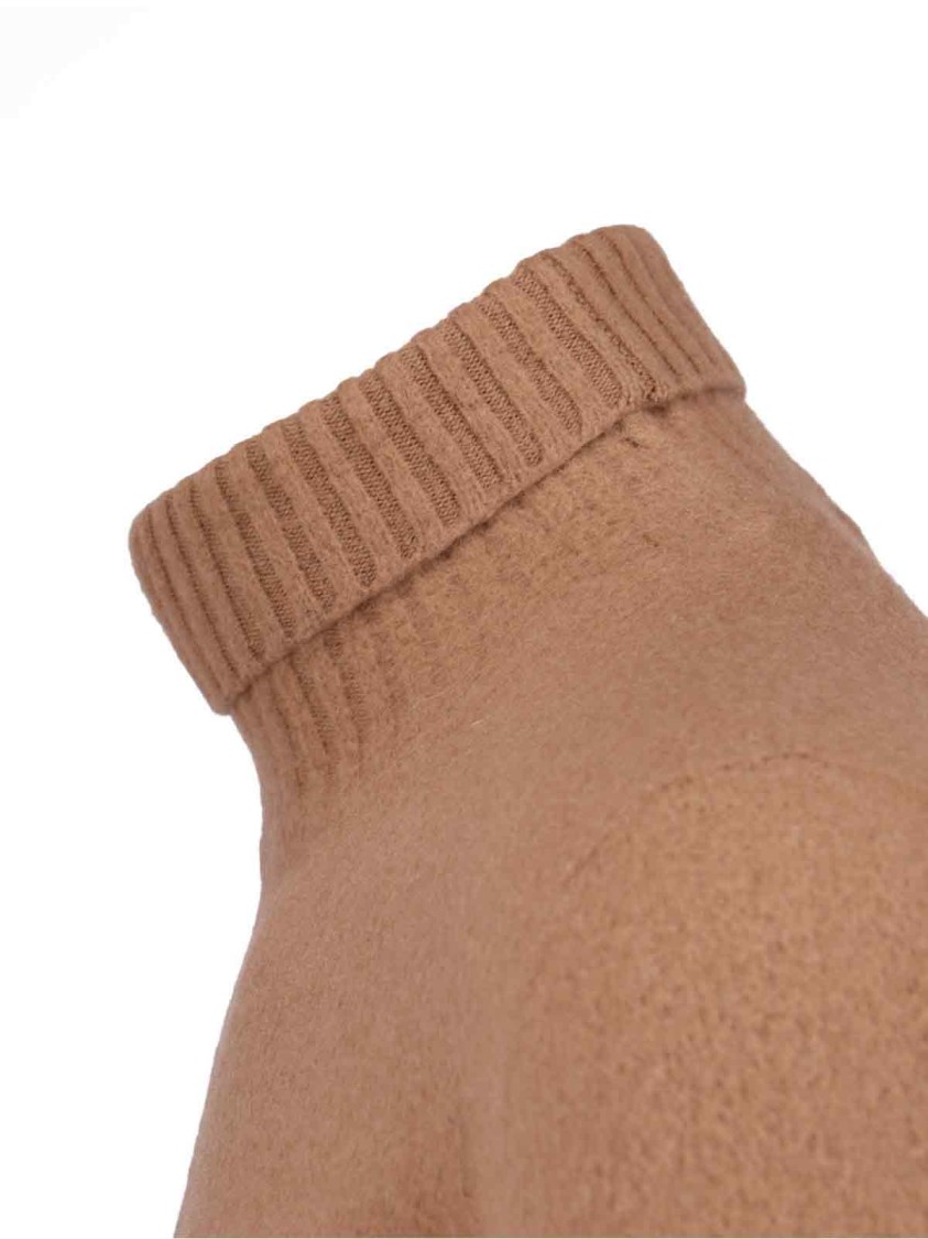 Drumohr Man Turtleneck Camel Size 44 Lambswool