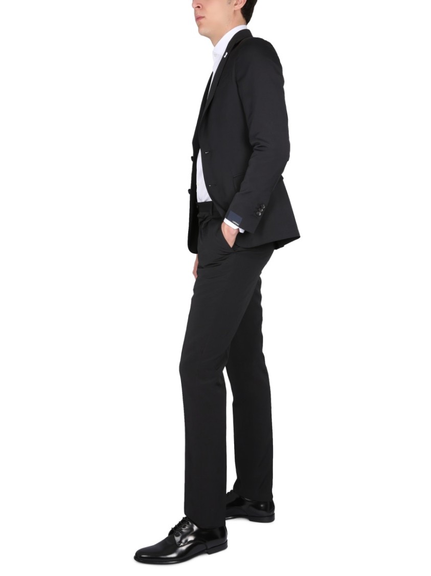 Lardini Tailored Suit Jacket Notch Lapel