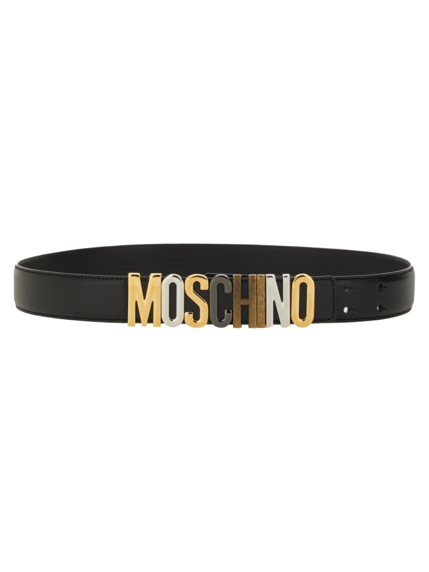 Moschino Black St. Cocco Belt In Black