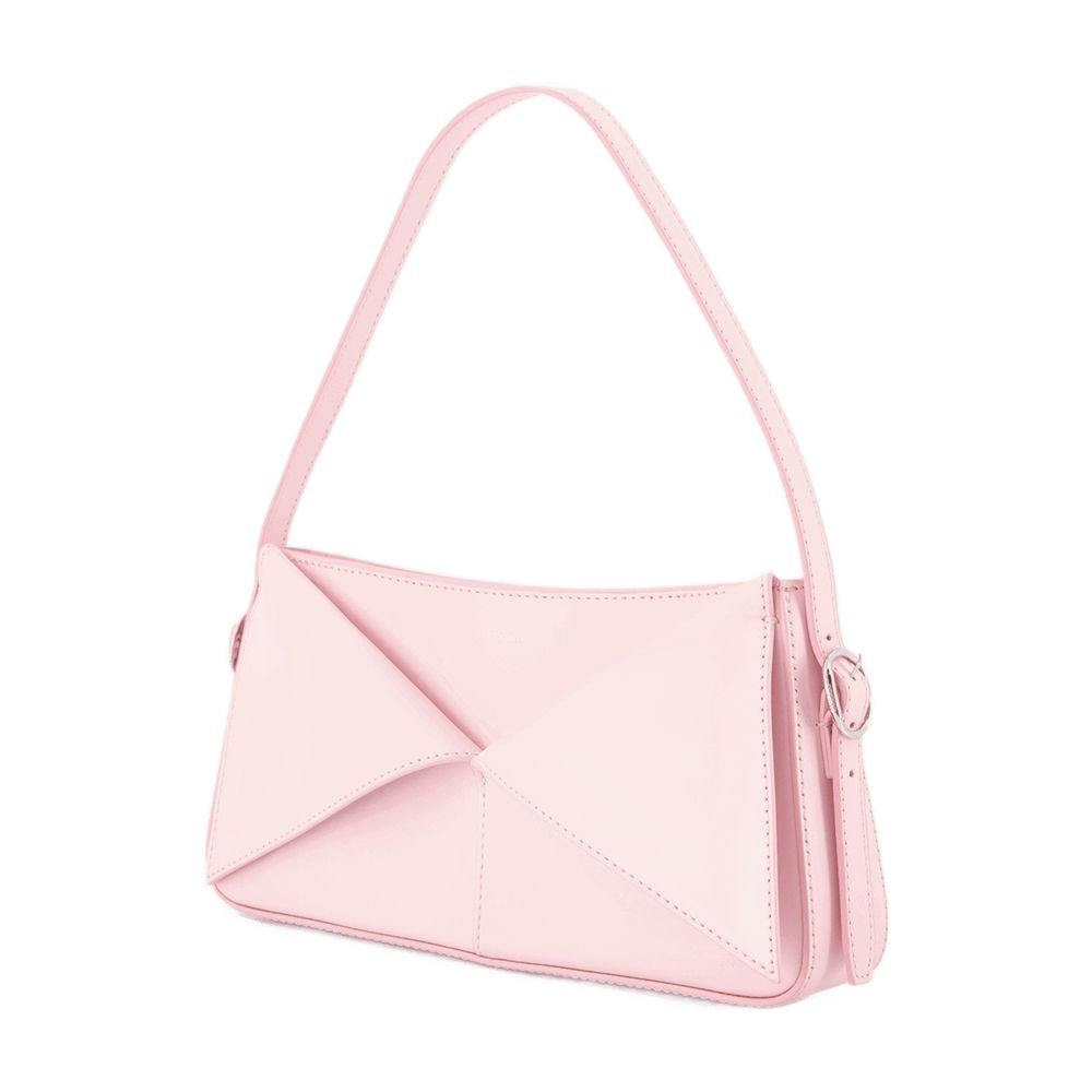 Shop Coperni Belt Shoulder Bag - Leather - Pink In Neutrals