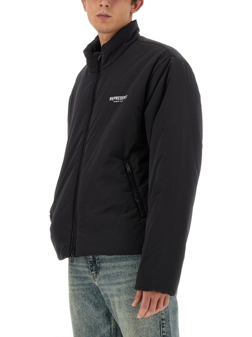 Represent High Neck Jacket With Zip Closure