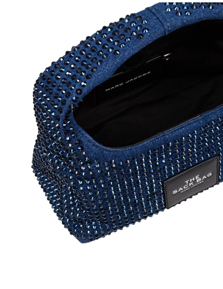 Marc Jacobs The Mini Crystal Denim Sack Bag
