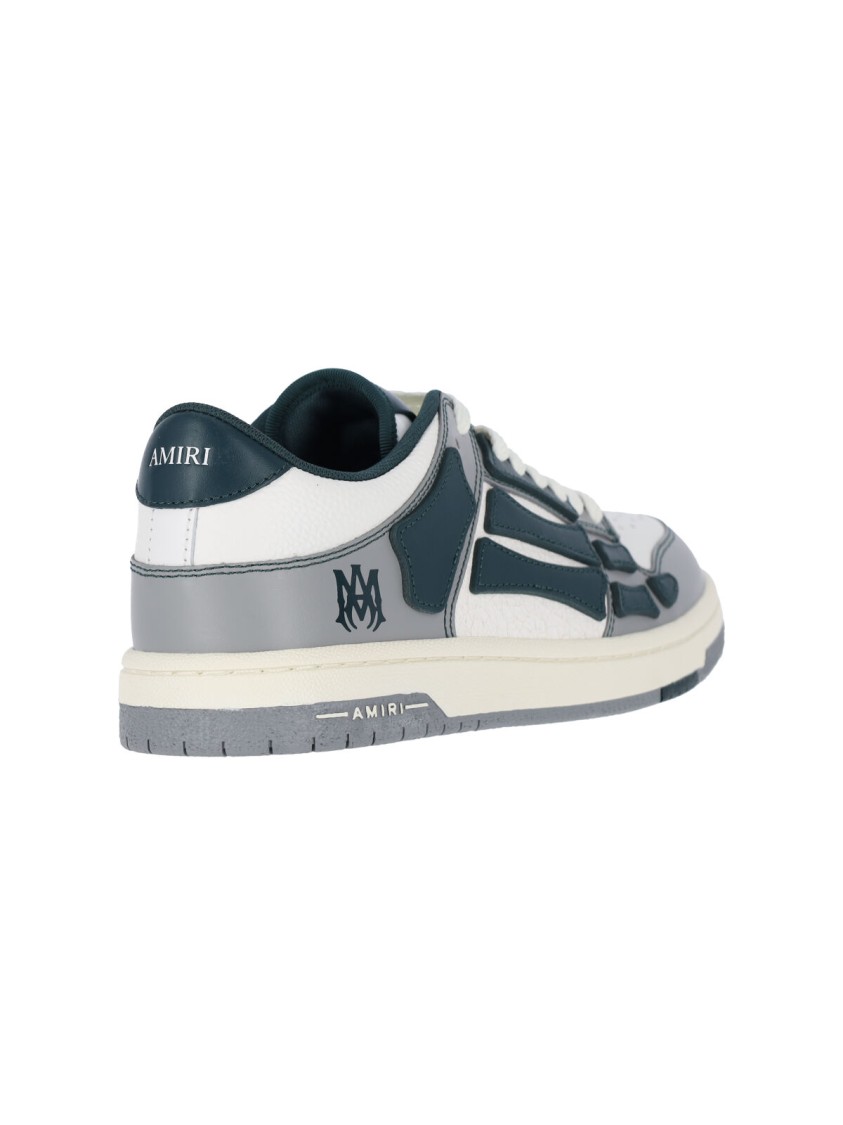 Amiri Skeleton Leather Low-top Sneakers With Distinctive Graphics