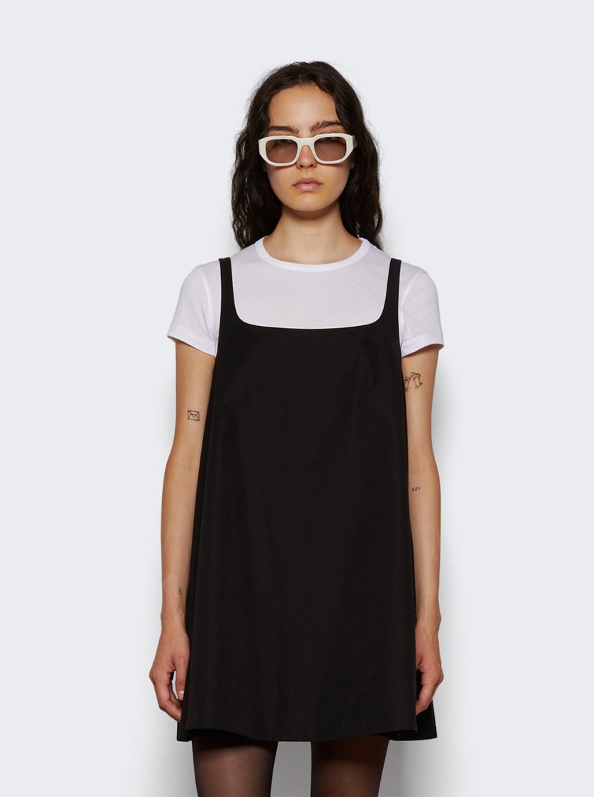 Wardrobe.nyc Mini Poplin Dress In Black