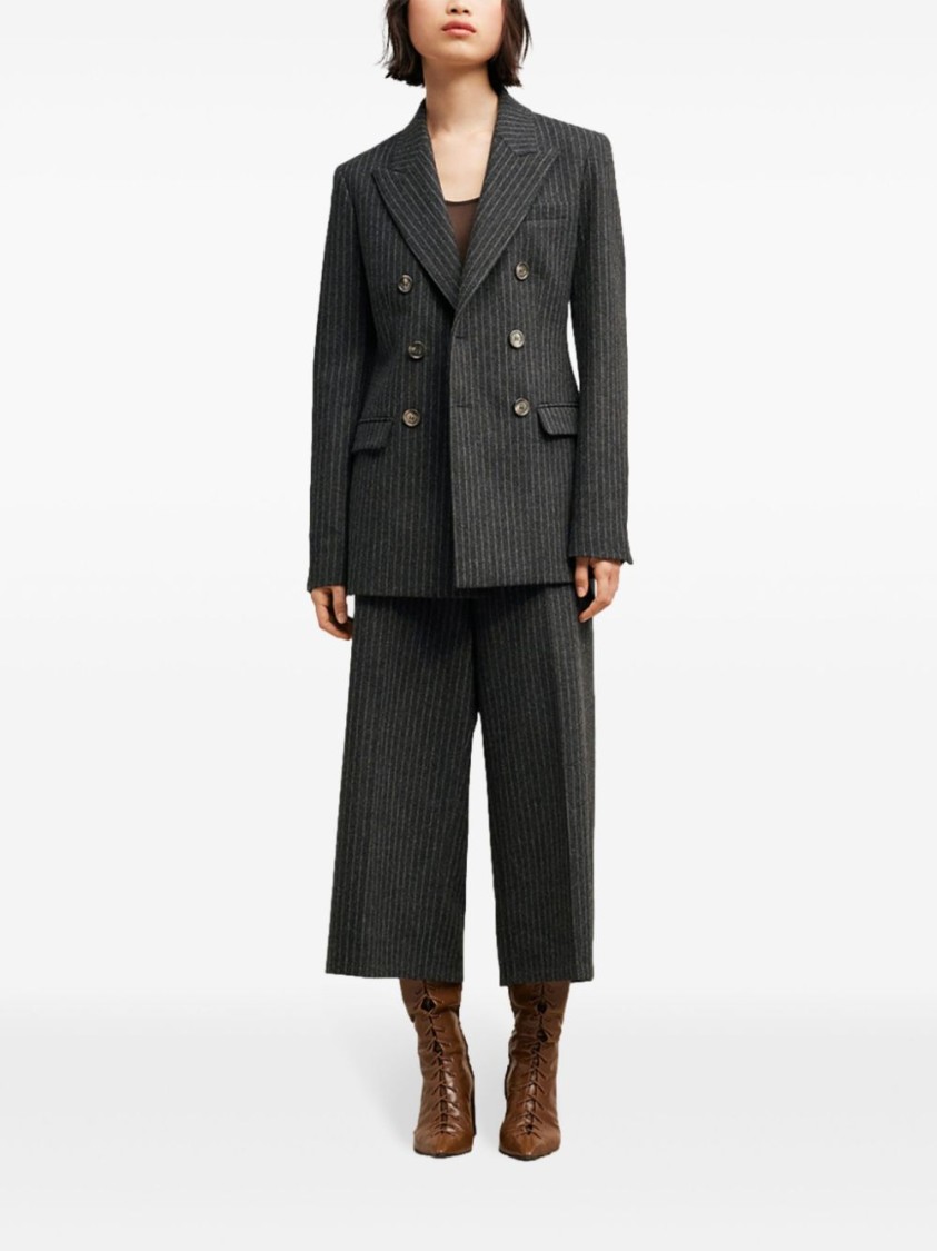 Ami Alexandre Mattiussi Tailored Jacket With Double-breasted Button Detailing In Black