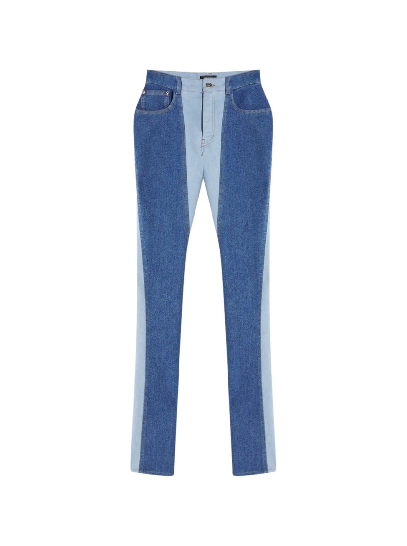 Mugler Bi-color Skinny Jeans