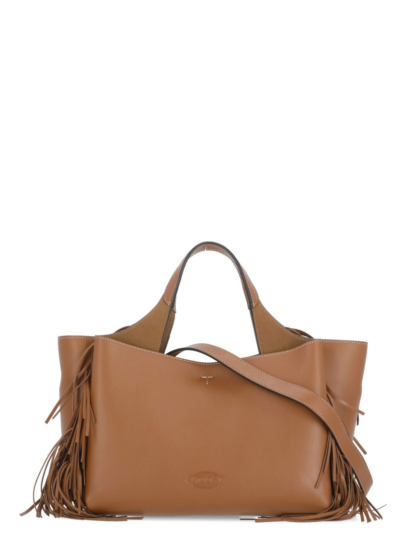 Tod's Brown Leather Shoulder Bag In Brown