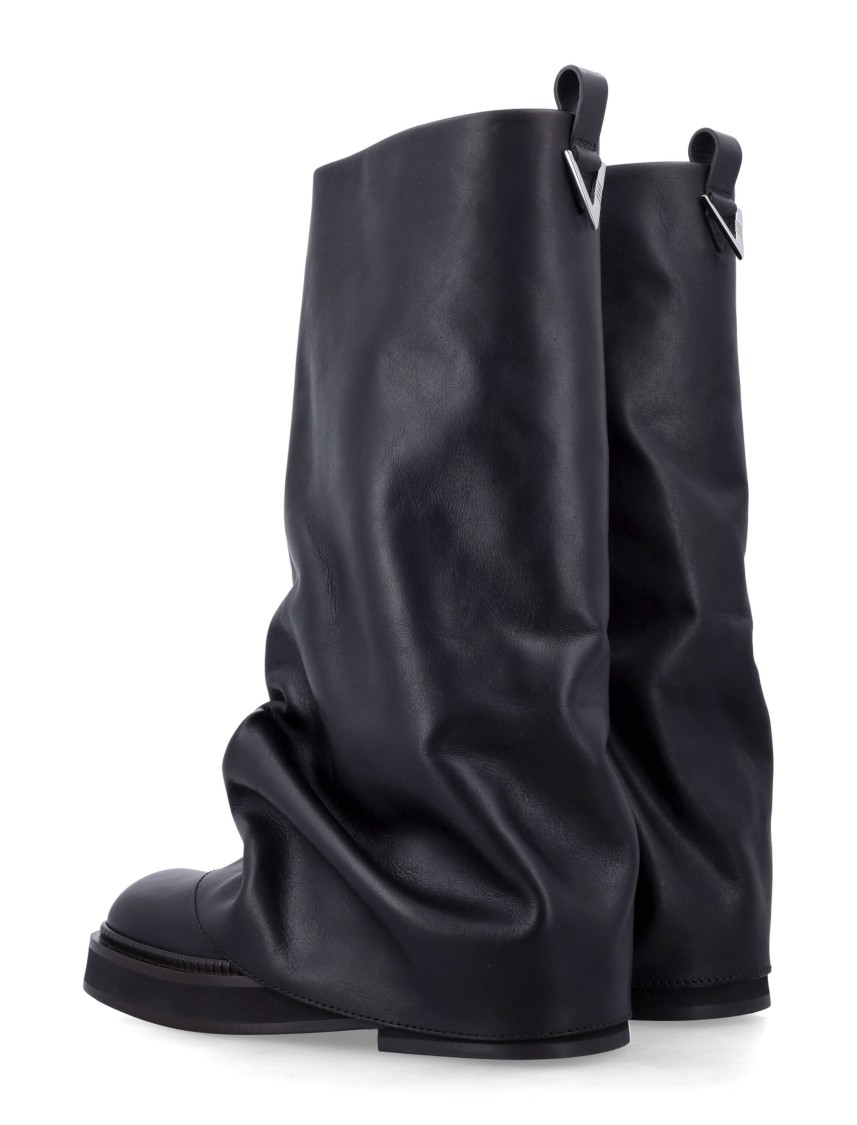 Shop Attico The Robin Combat Boots In Black