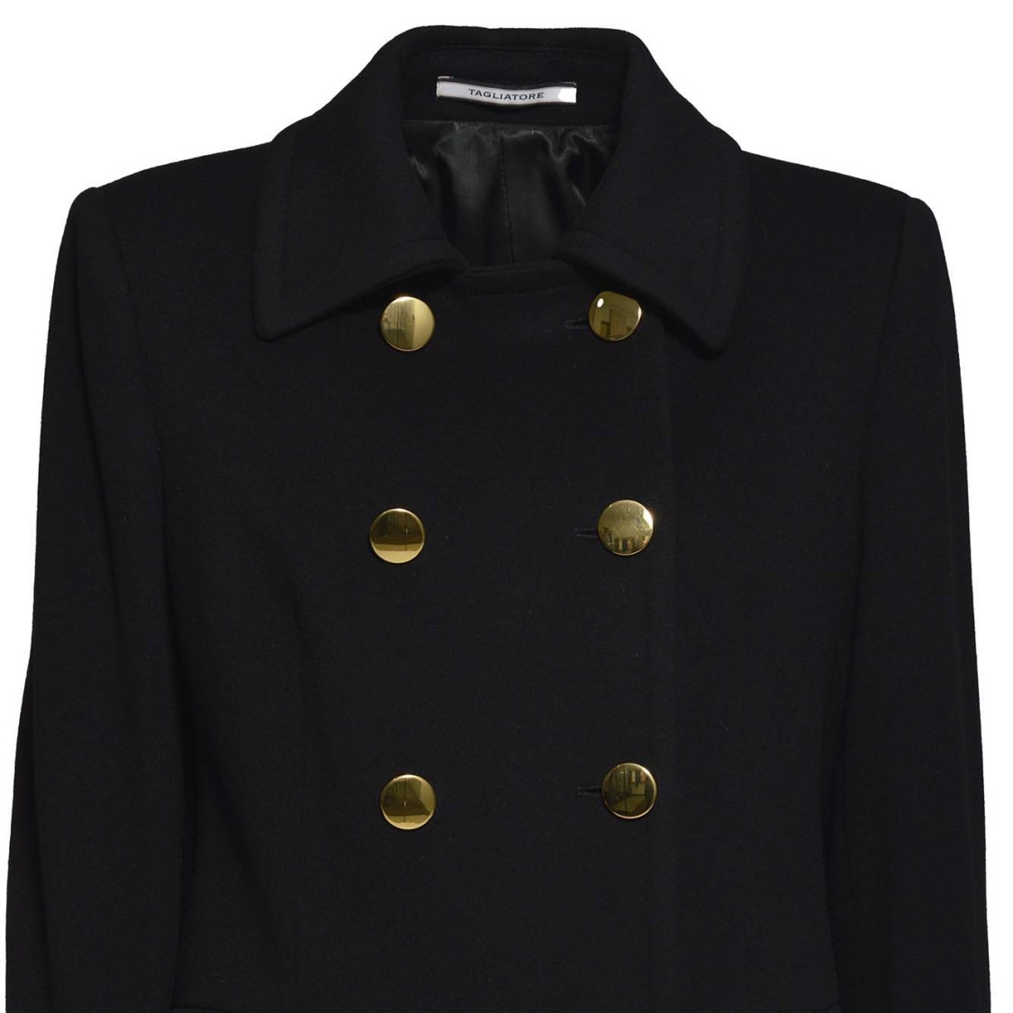 Shop Tagliatore Black Wool And Cashmere Hennie Coat