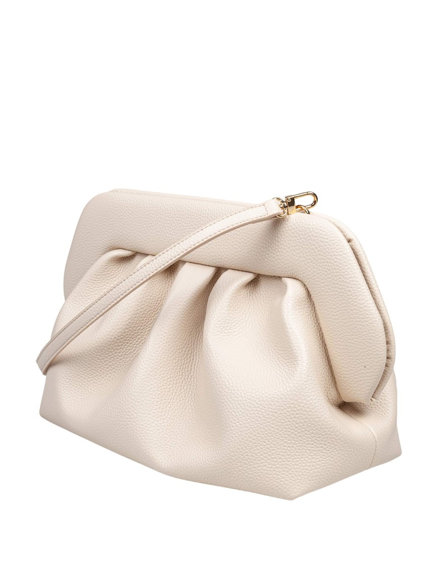 THEMOIRÈ THEMOIRÈ SHELL VEGAN FABRIC CLUTCH