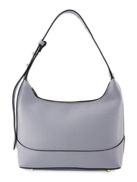 Elleme Lilac Leather Dimple Moon Shoulder Bag | THE LIST