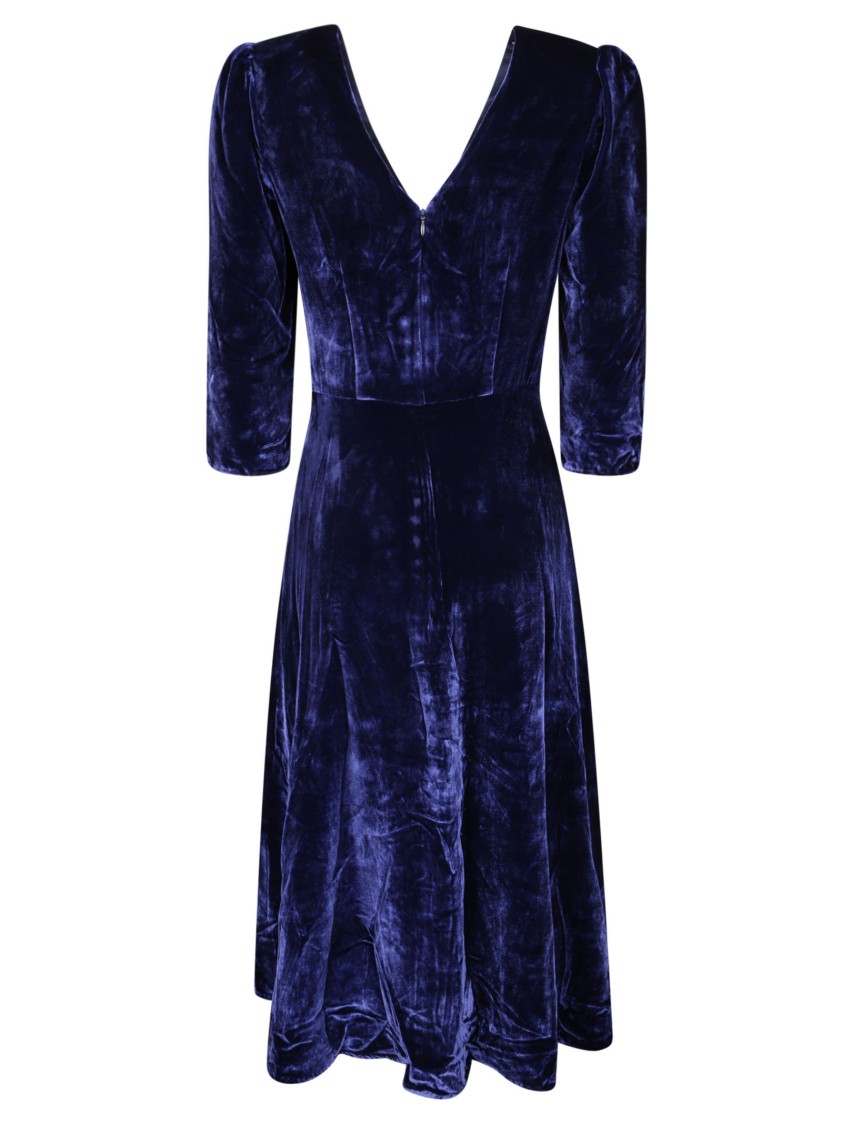 Saloni Margot-b Dress In Blue