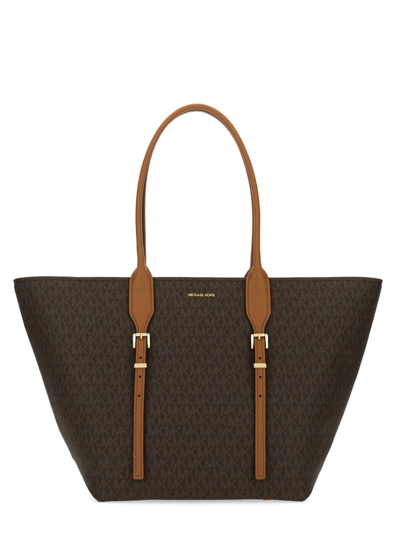Michael Michael Kors Lg Buckle Tote-tu Nd Michael By Michael Kors Female In Brown