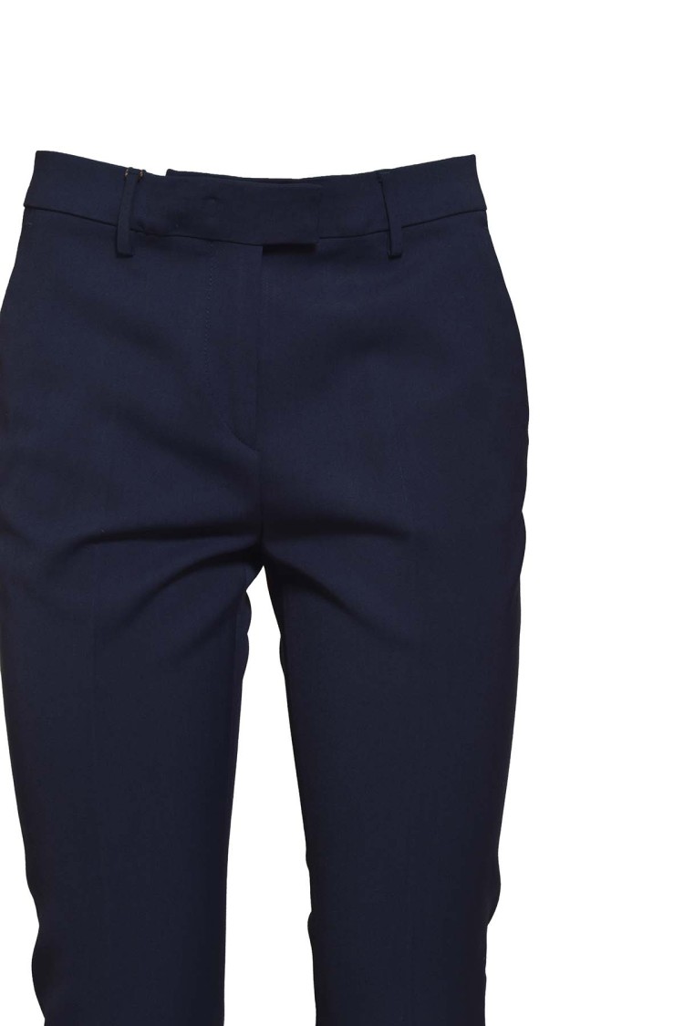 ETRO ETRO BLUE VISCOSE STRAIGHT TROUSERS