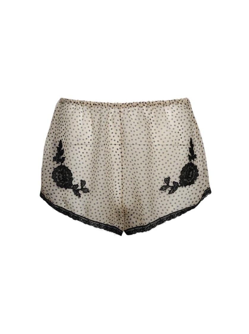 Valentino Silk Lace-detail Shorts
