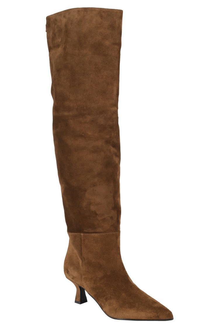 3juin Brown Bea Suede Boot In Brown