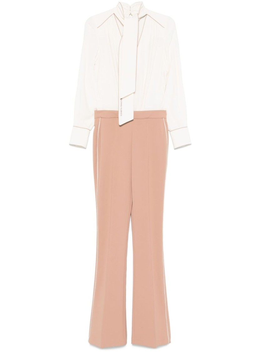 ELISABETTA FRANCHI ELISABETTA FRANCHI TAILORED HIGH-WAIST TROUSERS WITH FLARED LEGS
