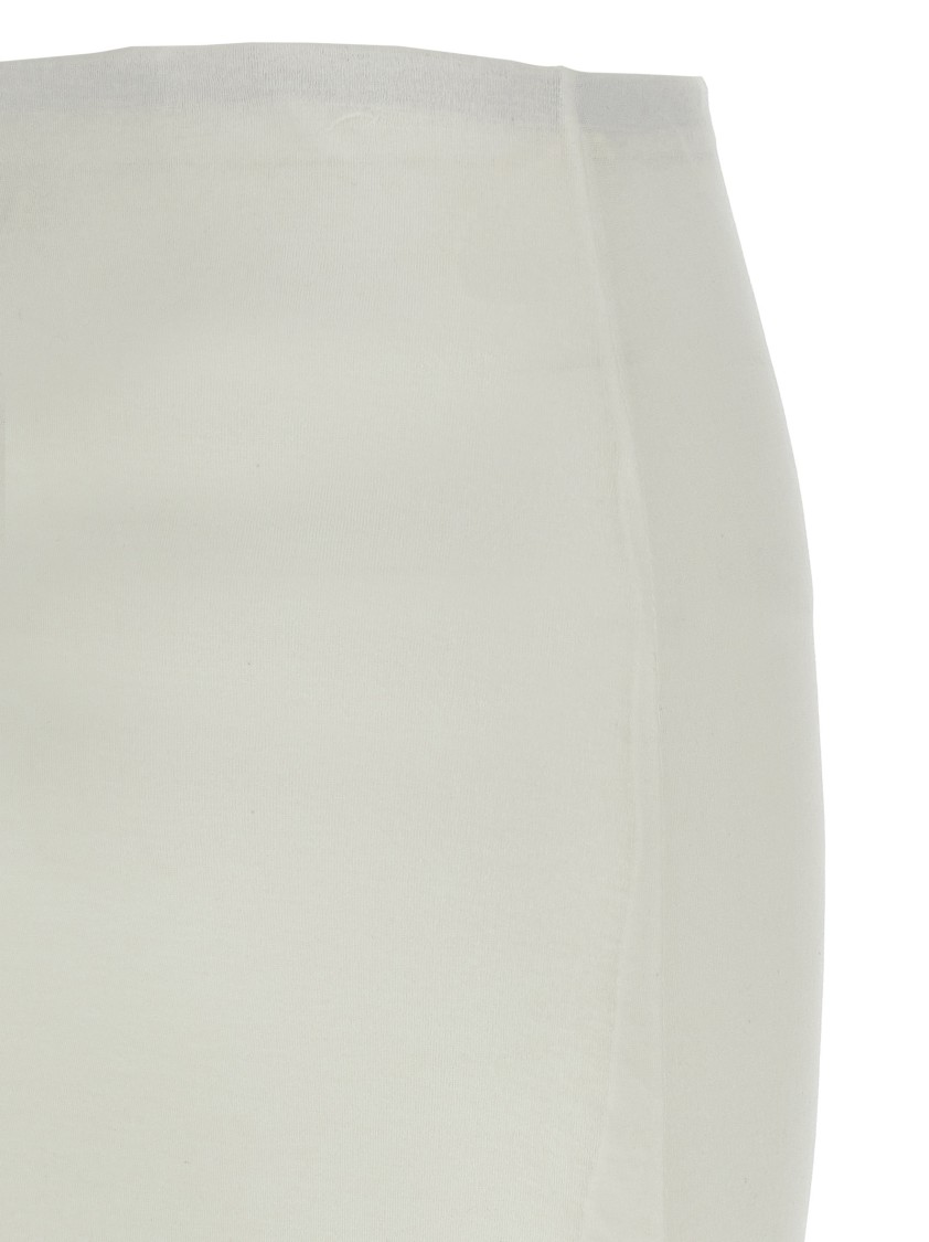 Jil Sander Twisted Midi Skirt In Neutral