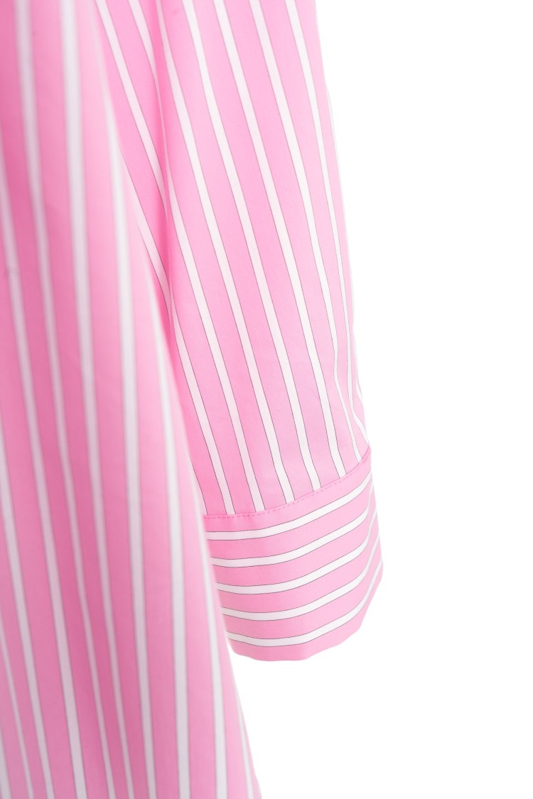 Liu •jo Liu Jo Rhinestone-embellished Striped Blouse With Ruffled Details