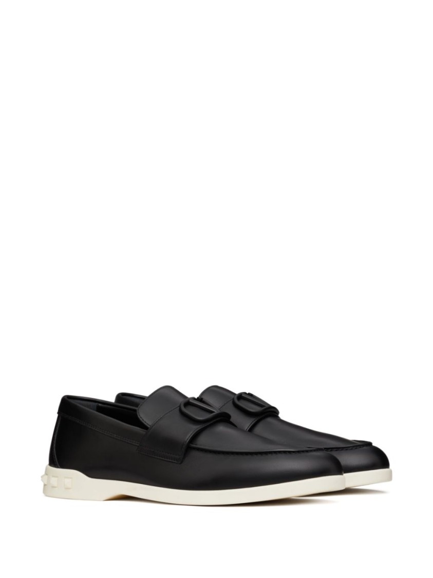Valentino Garavani Vlogo Signature Slip-on Shoes With Rockstud Details