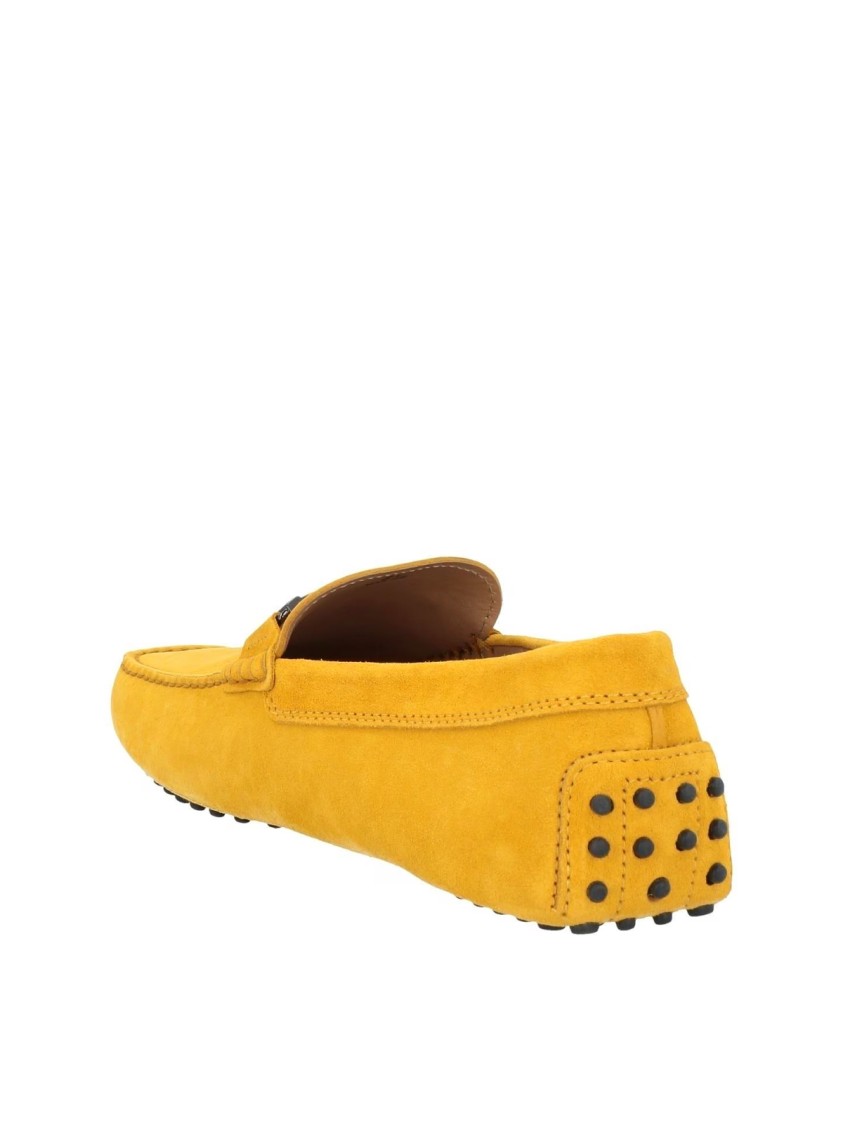 Tod's Timeless Gommini Driving Shoes Loafers In Gold