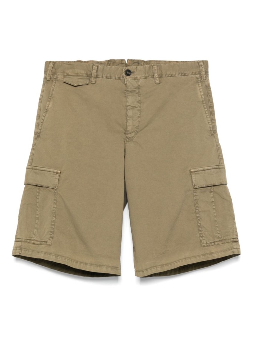 Pt Torino Relaxed Cargo Bermuda Shorts In Brown