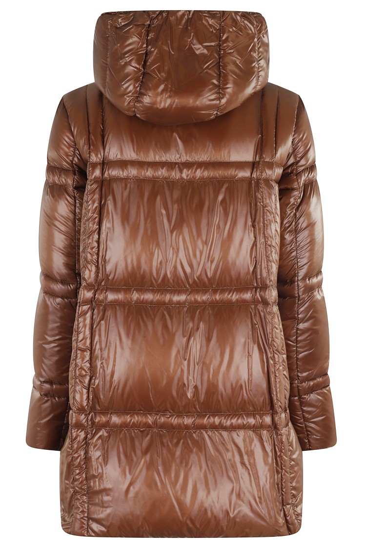 Herno A-shape Trapunti Check In Brown