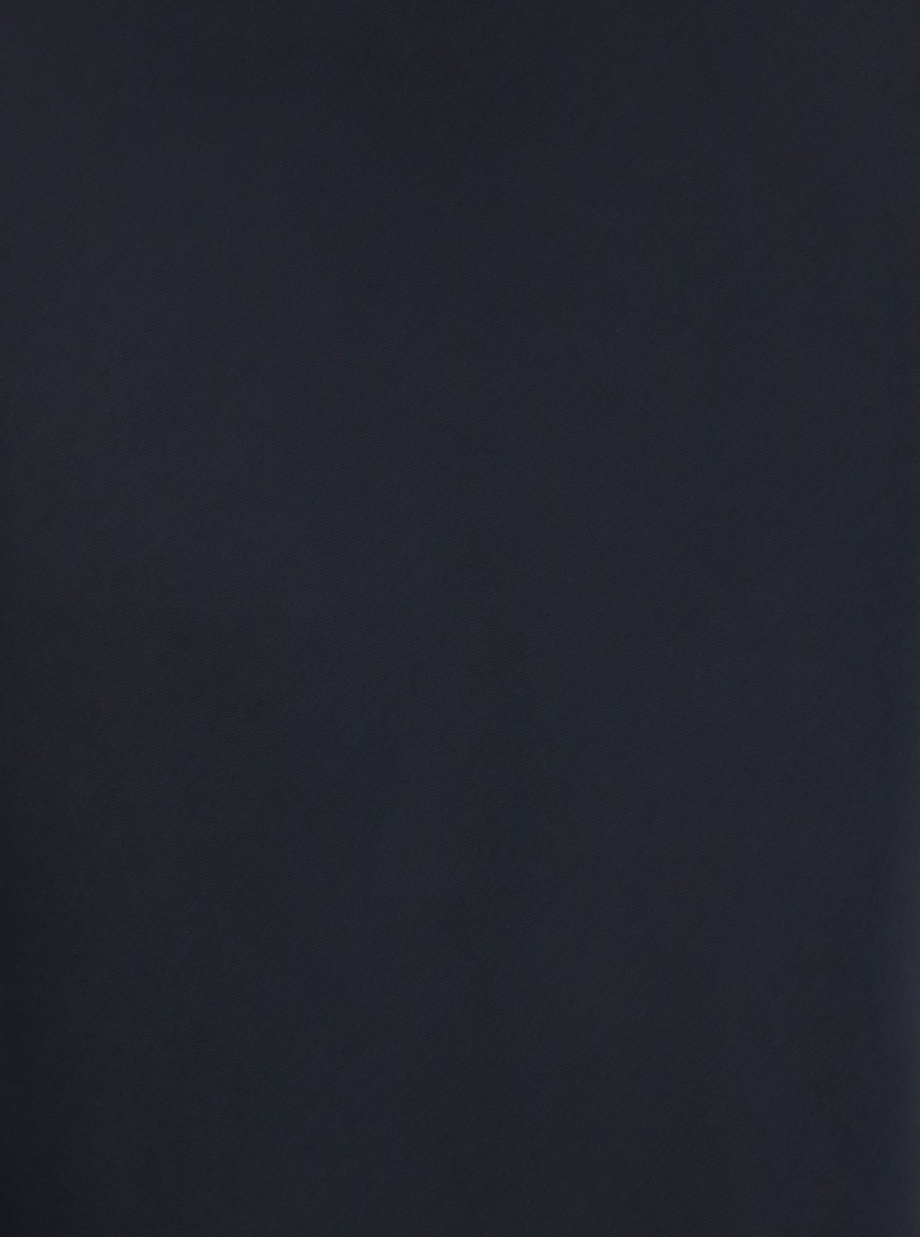 Plain Blue Long Skirt With Volant Detail At The End In Blue