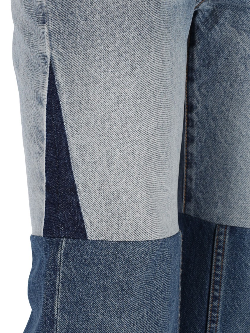 Chloé Patchwork Rigid High-rise Flared-leg Jeans