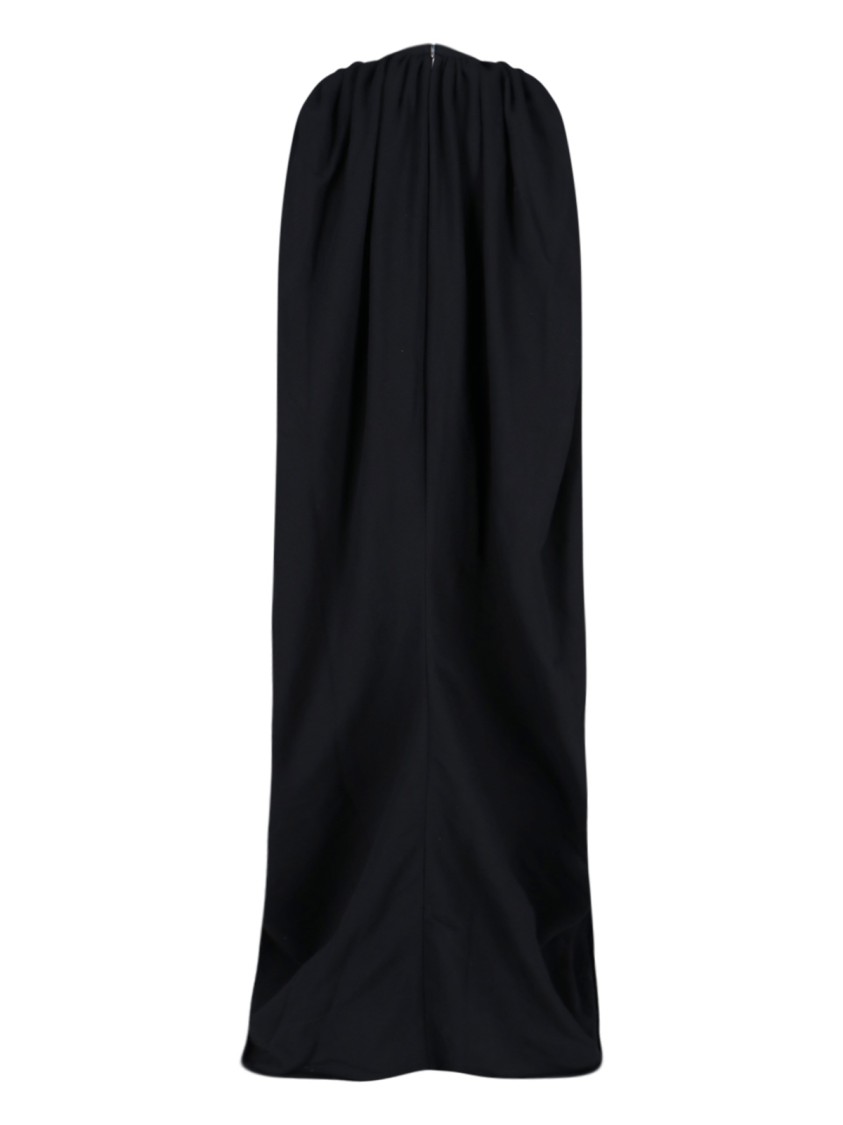 Duran Lantik Draped Maxi Dress In Black