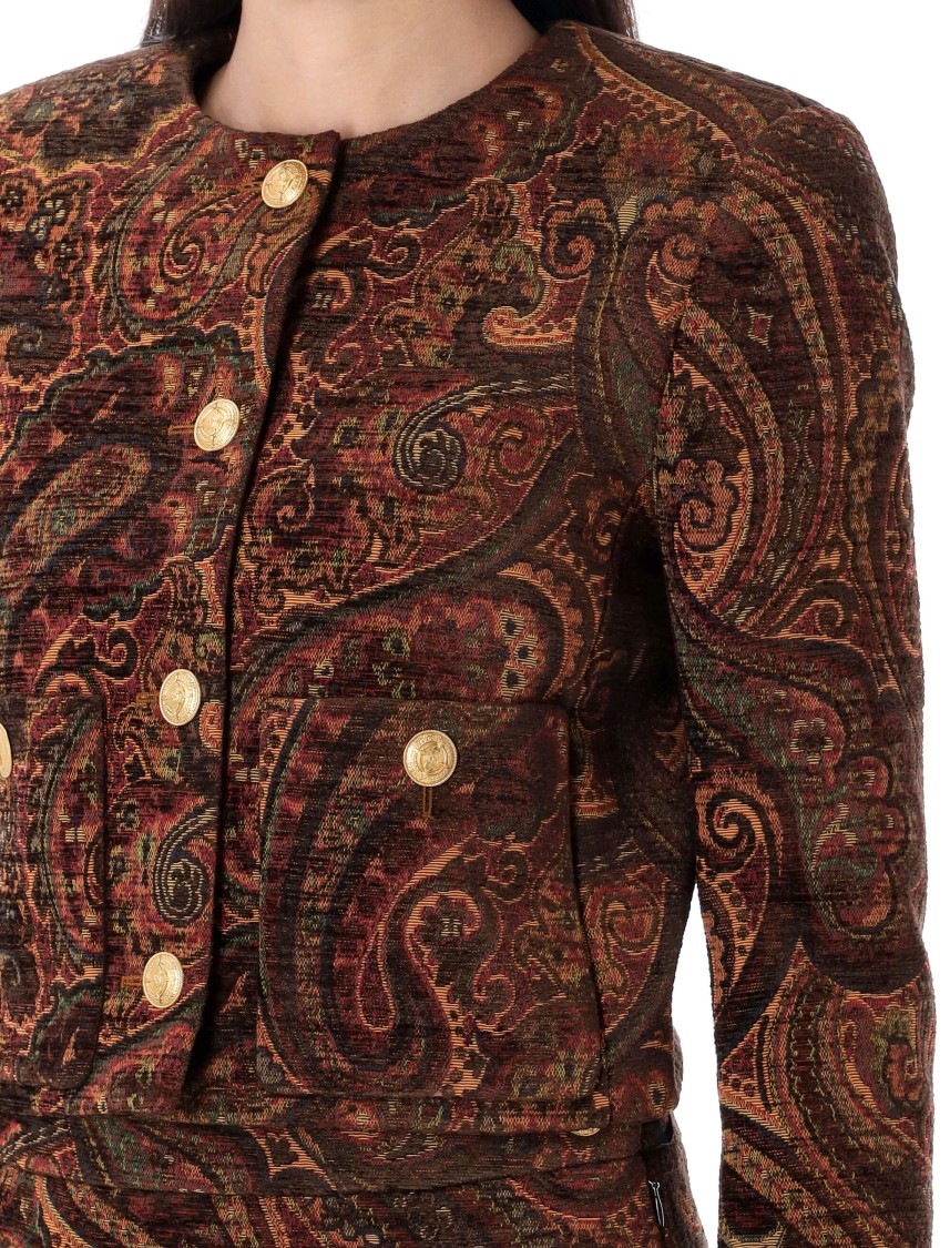 Chloé Patterned Single-breasted Blazer In Multi