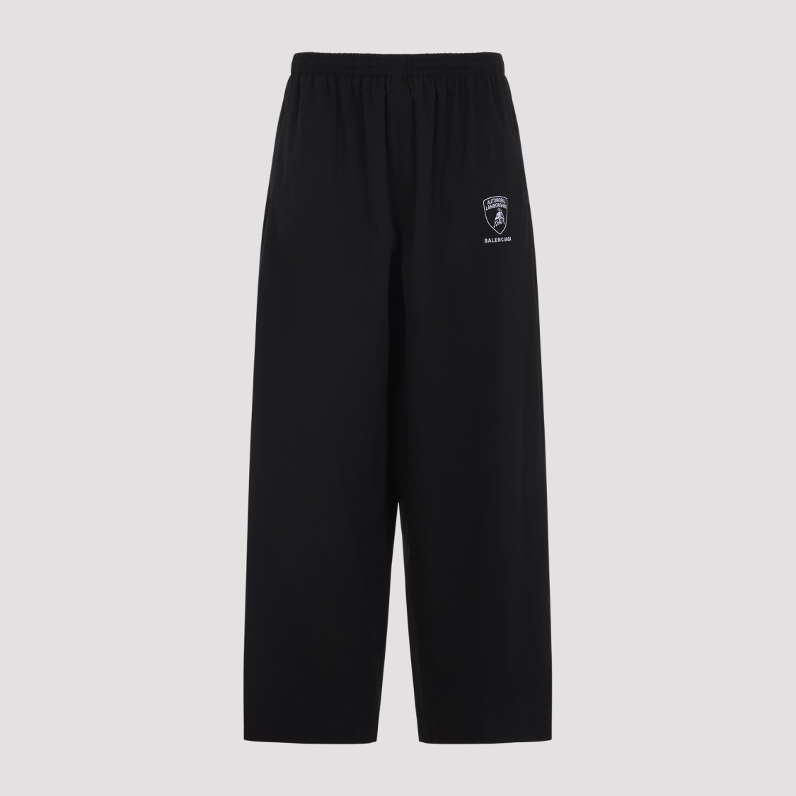 Balenciaga X Automobili Lamborghini Logo Track Pants In Black