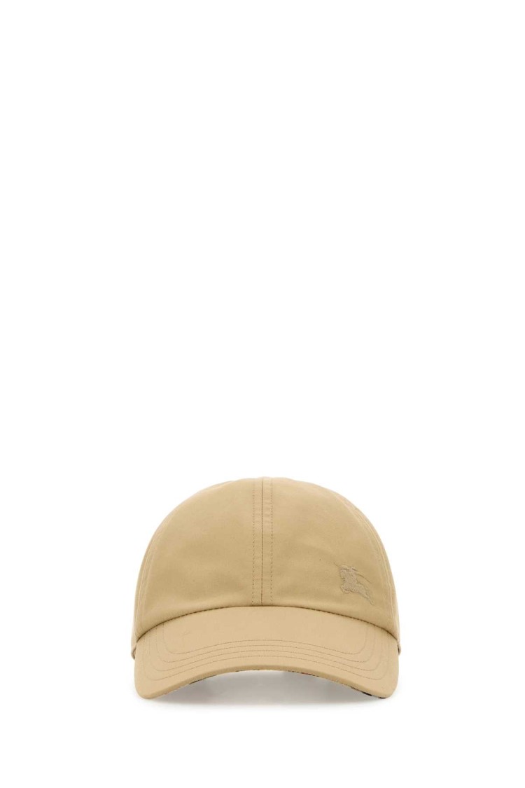 Burberry Beige Cotton Baseball Cap In Neutral