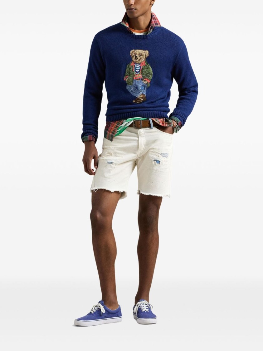 Shop Polo Ralph Lauren Crew Neck Cotton Sweater