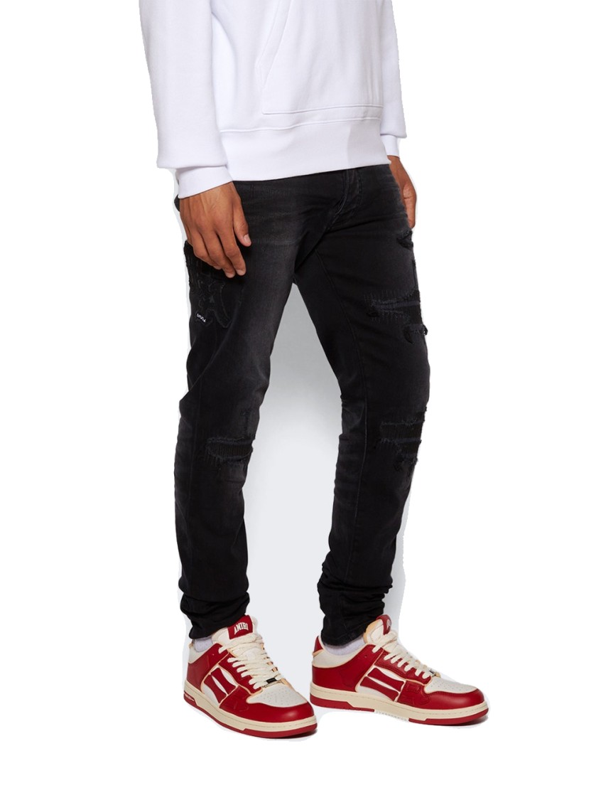 Amiri Collegiate Skel Top Low Sneakers Men In Red