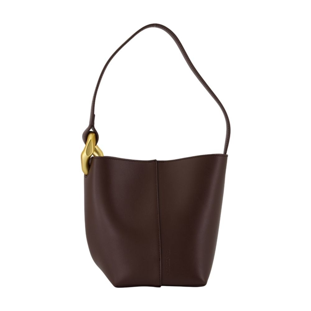 Jw Anderson Borsa A Spalla In Pelle Marrone Donna In Black