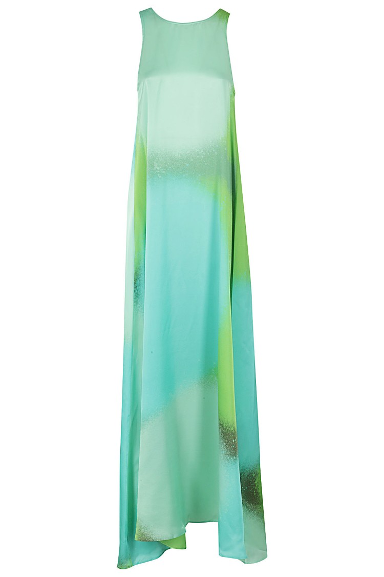 Shop Gianluca Capannolo Elena Long Dress In Green