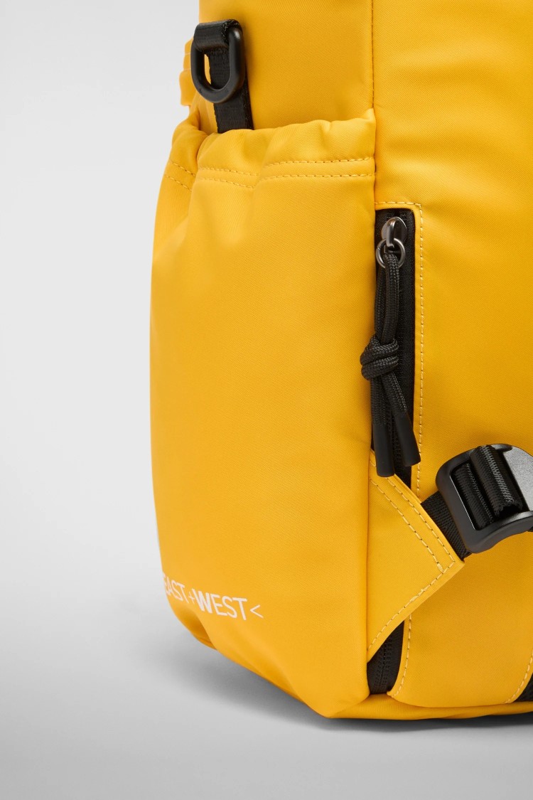 Done Spacious Yellow Backpack With Adjustable Straps