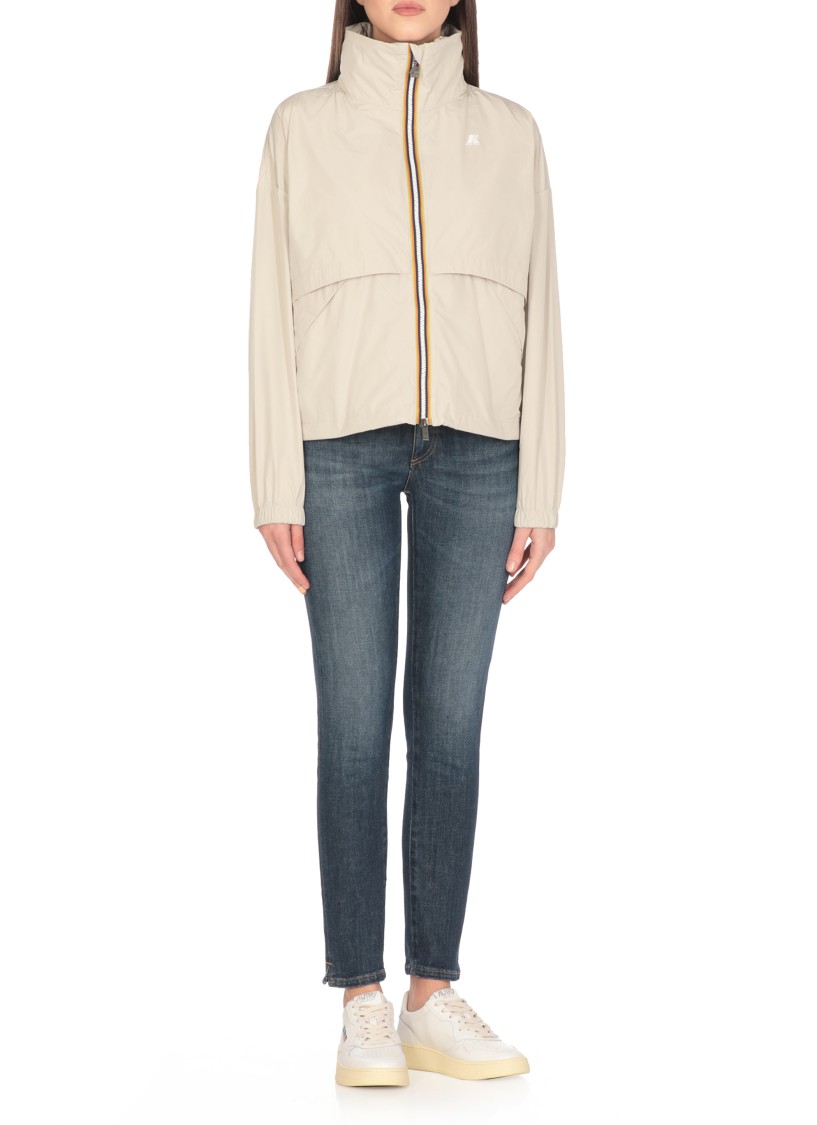 K-way Aubette Memory Touch Jacket In Neutral