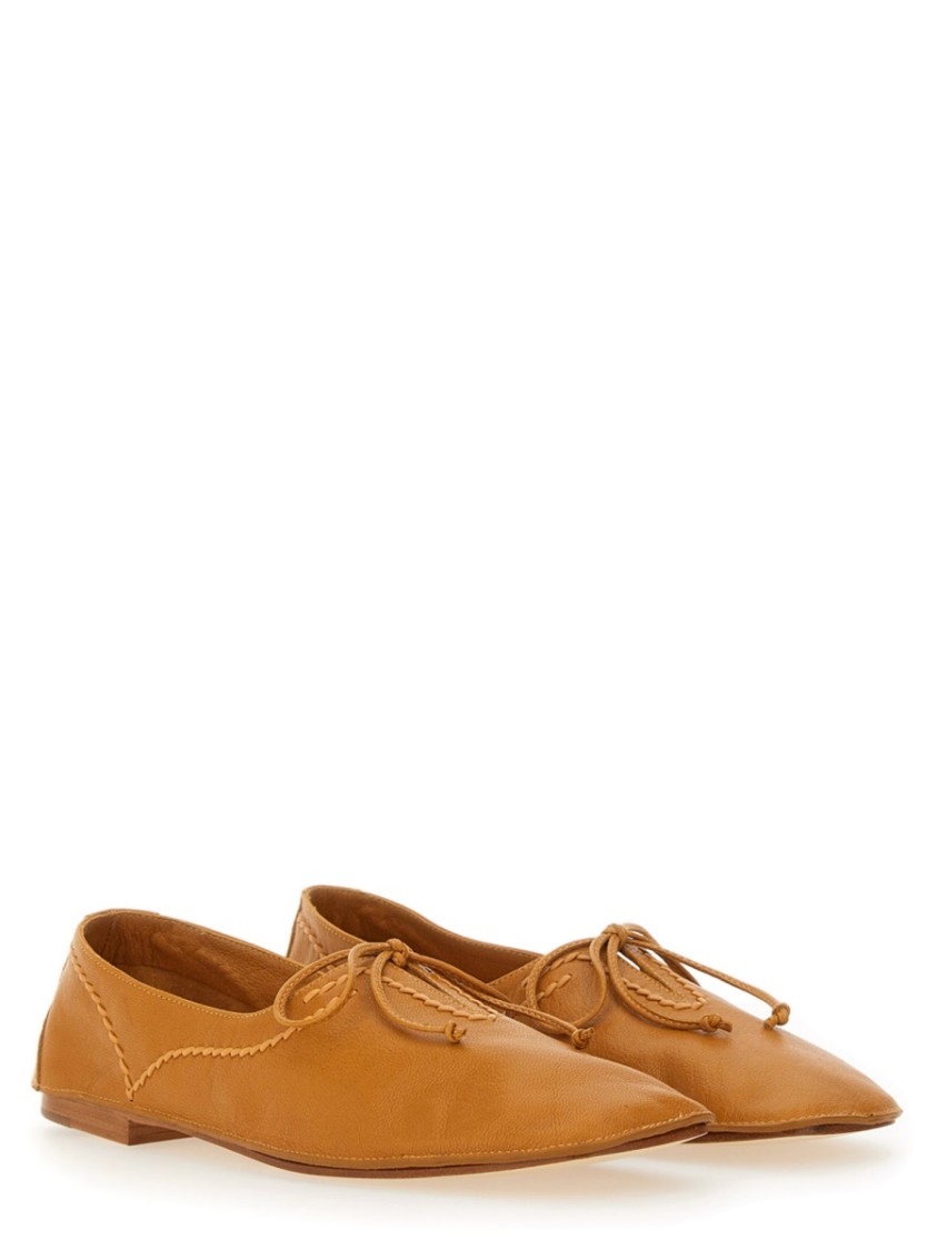 Shop Hereu "rassa" Moccasin In Orange