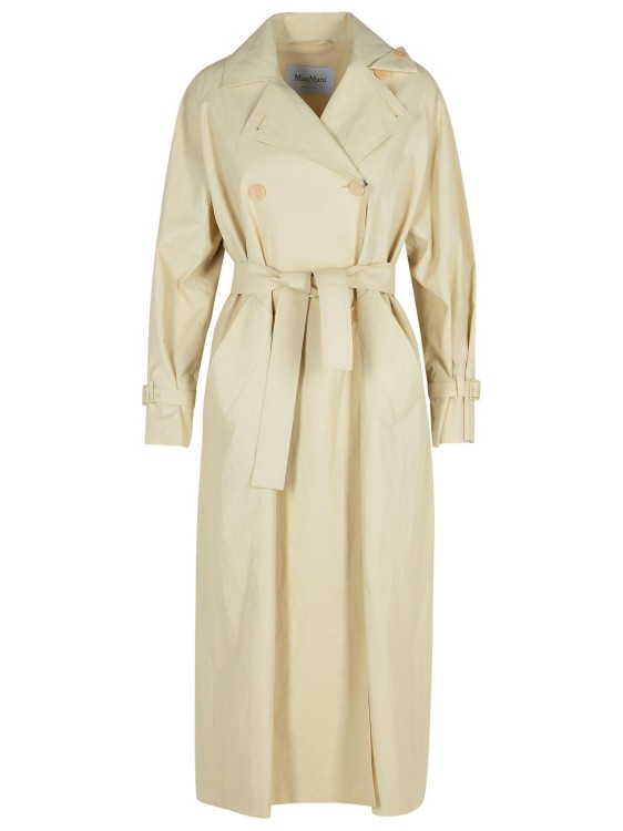 ダウンジャケット・コート Max Mara Ronco' Beige Linen Raincoat 1021125306001-a-ronco.jpg