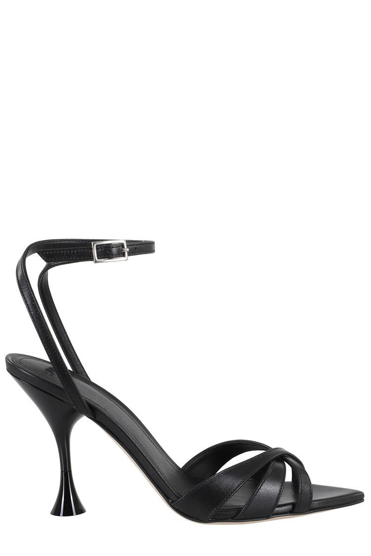 3juin 95mm Leather Sandals In Black