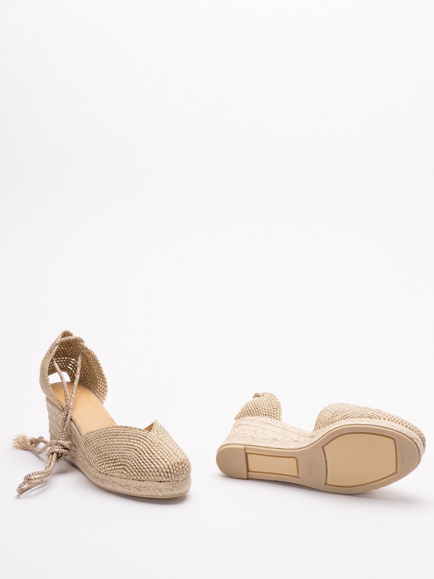 Castaã±er Castaner `cora/6/256` Wedge Espadrilles In Gold