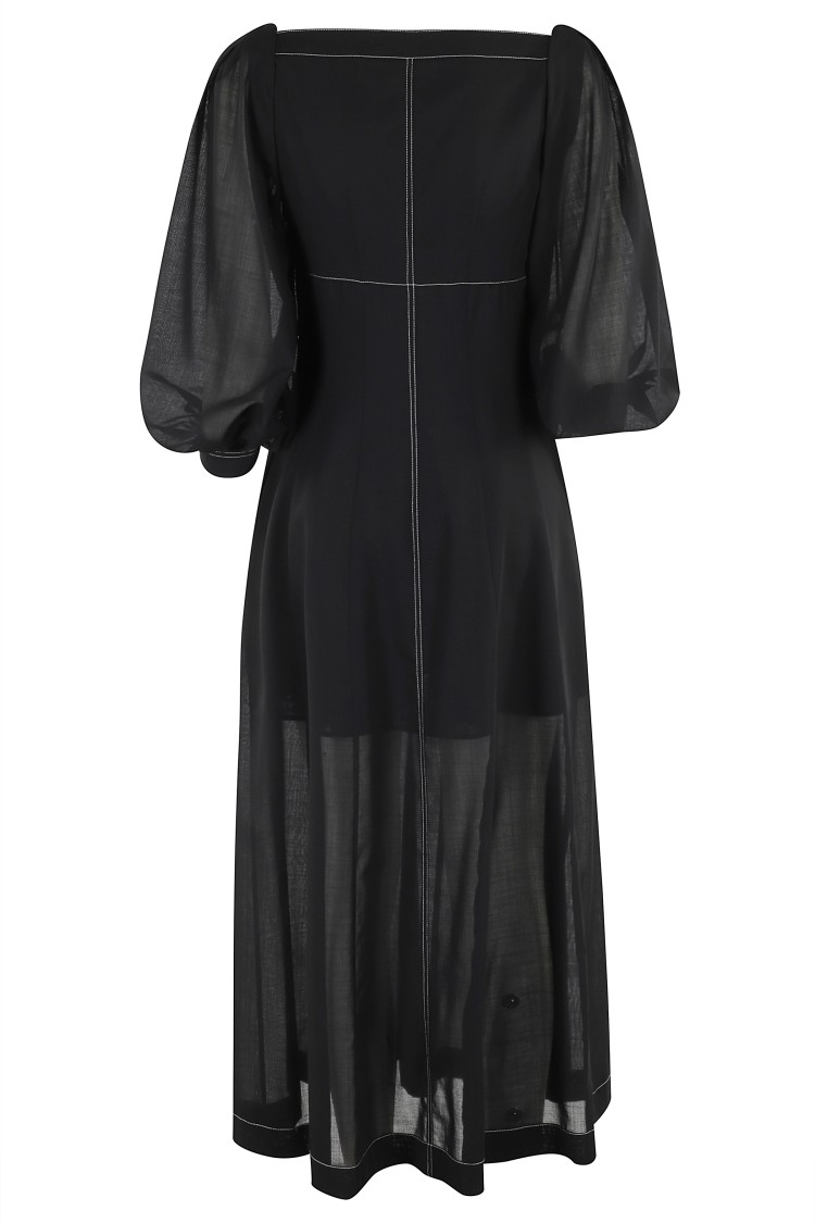 Shop Philosophy Di Lorenzo Serafini Midi Dress With Sweetheart Neckline
