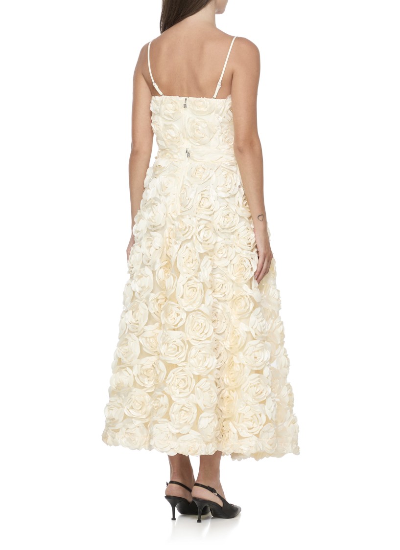 Rotate Birger Christensen Rotate Top With Roses In Neutral